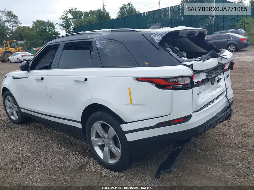 2018 LAND ROVER RANGE ROVER VELAR VIN SALYB2RX0JA771085 — фото 3
