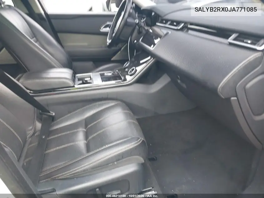 2018 LAND ROVER RANGE ROVER VELAR VIN SALYB2RX0JA771085 — фото 5