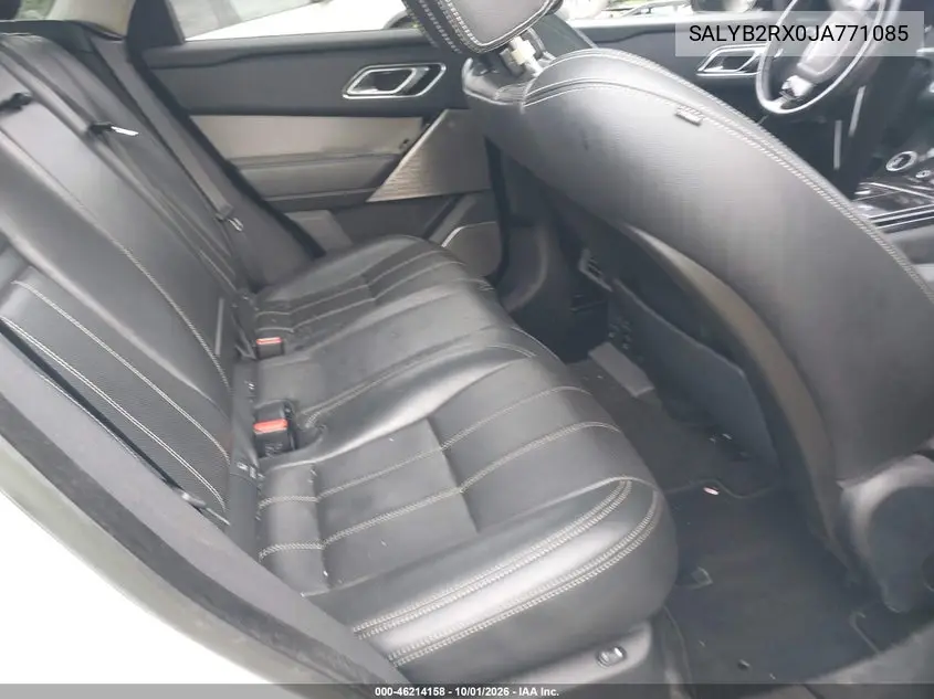 2018 LAND ROVER RANGE ROVER VELAR VIN SALYB2RX0JA771085 — фото 8