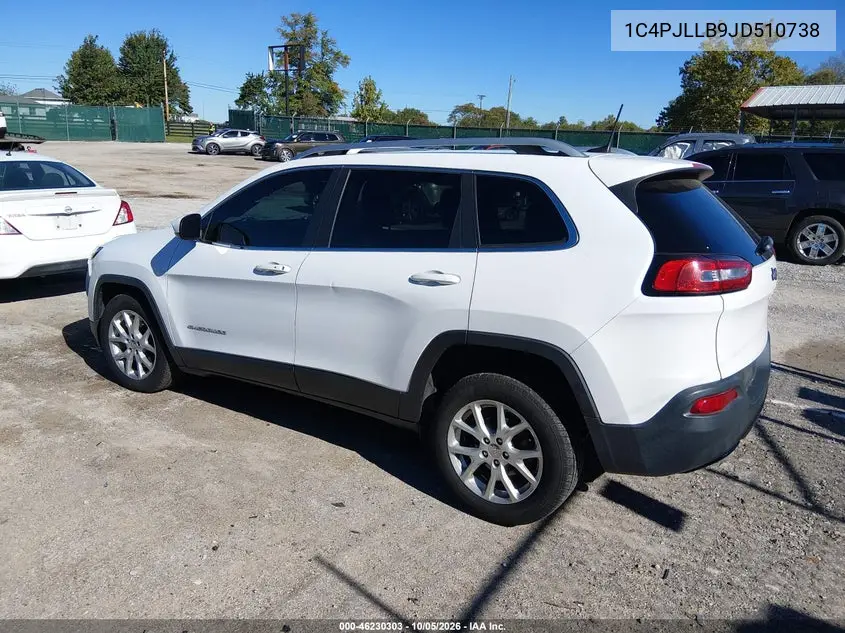 2018 JEEP CHEROKEE VIN 1C4PJLLB9JD510738 — фото 3