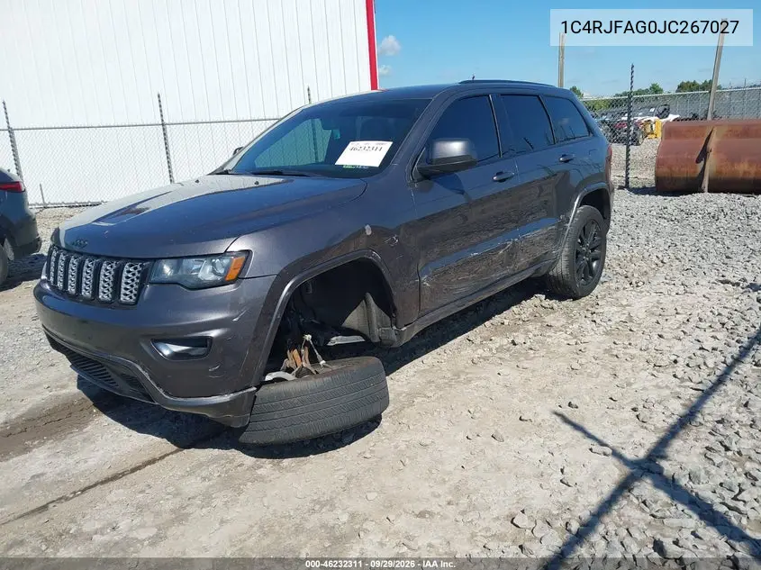 2018 JEEP GRAND CHEROKEE VIN 1C4RJFAG0JC267027 — фото 2