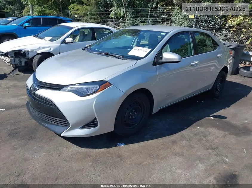2018 TOYOTA COROLLA VIN 2T1BURHE5JC970225 — фото 2