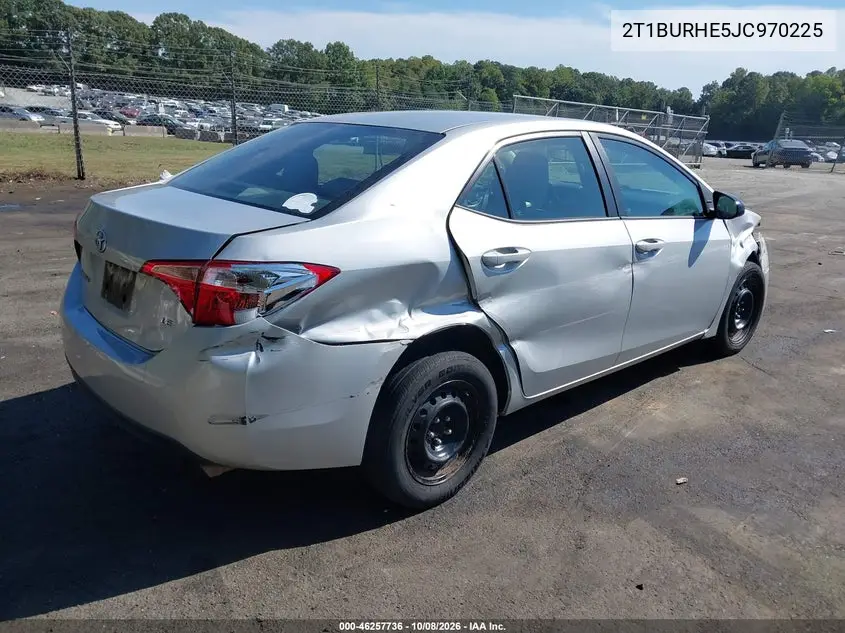 2018 TOYOTA COROLLA VIN 2T1BURHE5JC970225 — фото 4