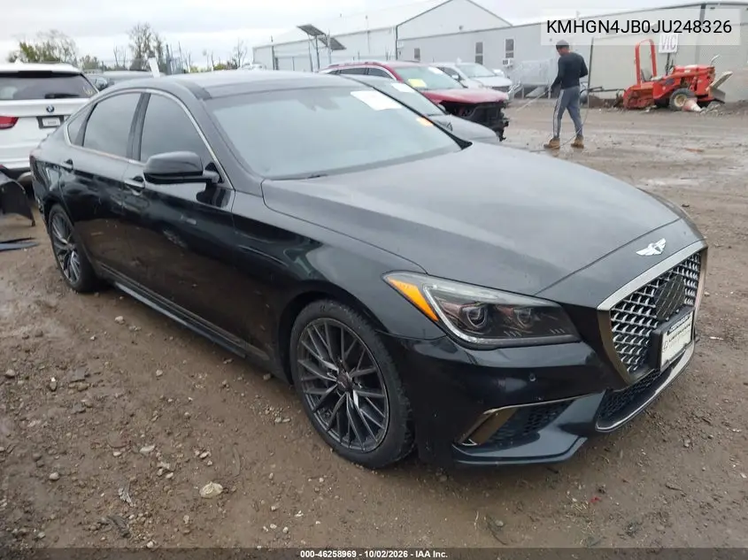 GENESIS G80 2018, VIN KMHGN4JB0JU248326
