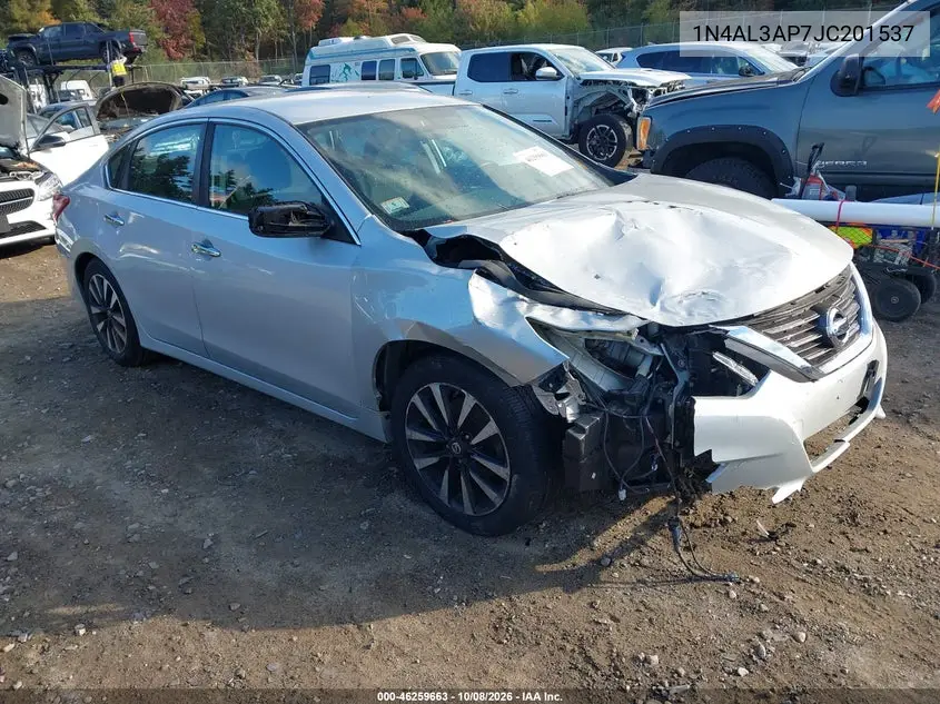 NISSAN ALTIMA 2018, VIN 1N4AL3AP7JC201537
