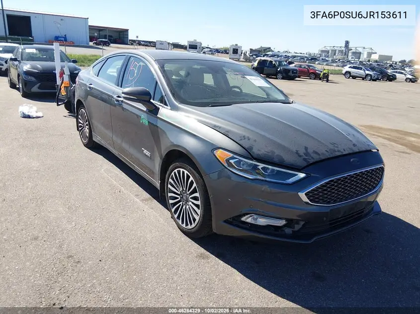 FORD FUSION 2018, VIN 3FA6P0SU6JR153611