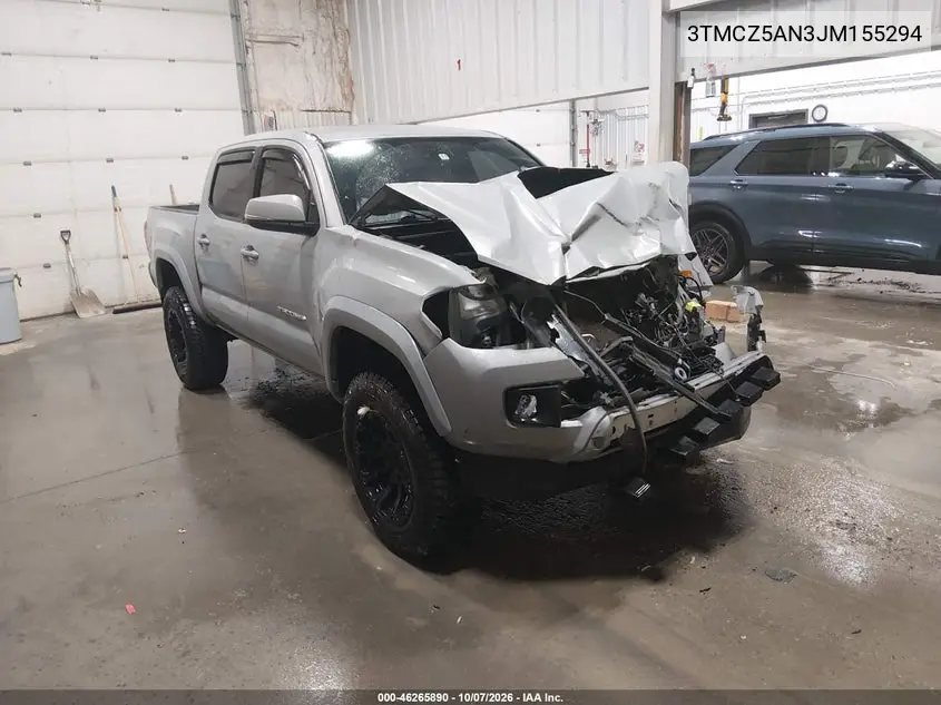 TOYOTA TACOMA 2018, VIN 3TMCZ5AN3JM155294