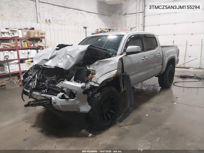 2018 TOYOTA TACOMA VIN 3TMCZ5AN3JM155294 — фото 2