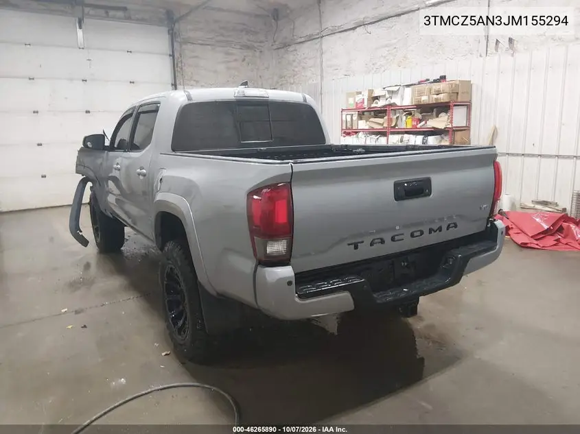 2018 TOYOTA TACOMA VIN 3TMCZ5AN3JM155294 — фото 3