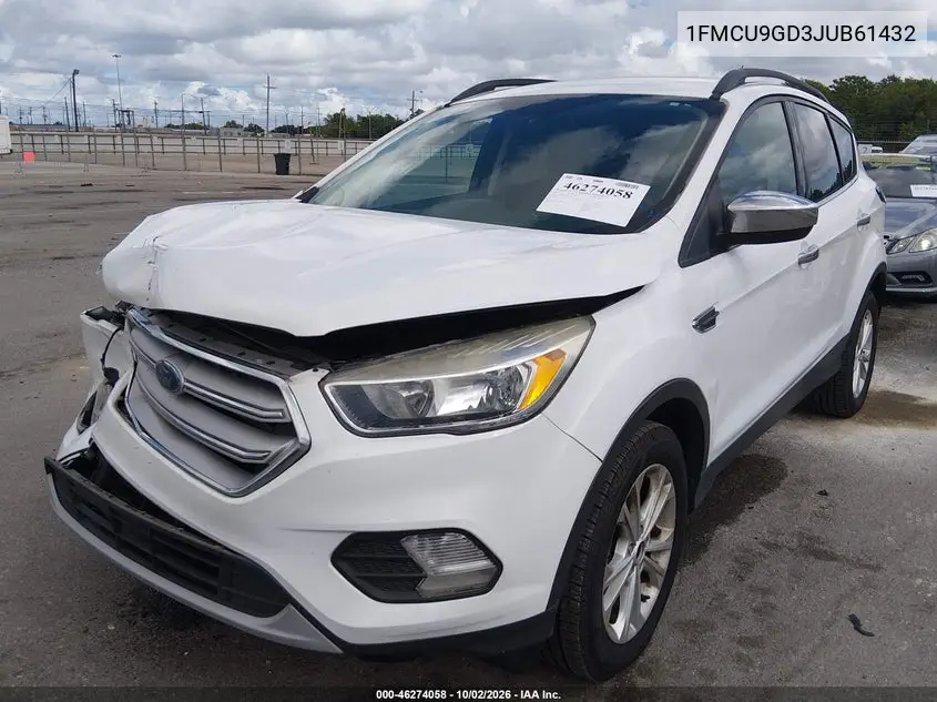 2018 FORD ESCAPE VIN 1FMCU9GD3JUB61432 — фото 2