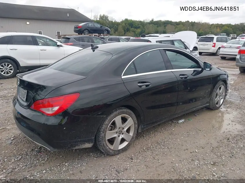 2018 MERCEDES CLA-KLASSE VIN WDDSJ4EB6JN641851 — фото 4
