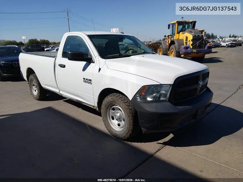 RAM 1500 2018, VIN 3C6JR6DG7JG137543