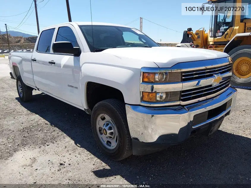 CHEVROLET SILVERADO 2018, VIN 1GC1KUEG7JF207270