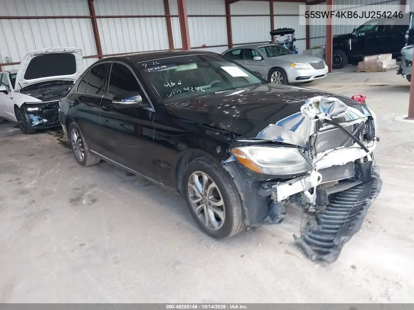MERCEDES C-KLASSE 2018, VIN 55SWF4KB6JU254246