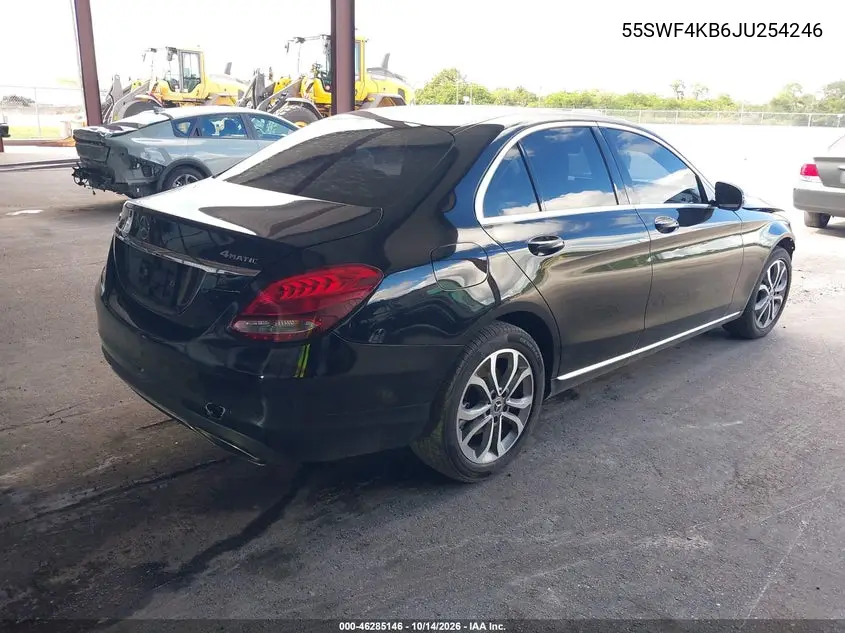 2018 MERCEDES C-KLASSE VIN 55SWF4KB6JU254246 — фото 4
