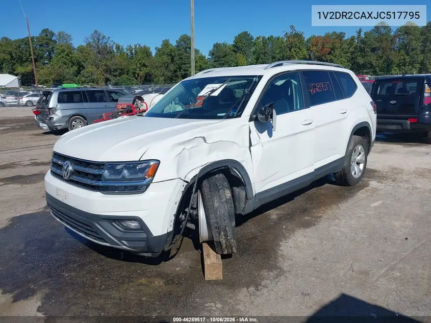 2018 VOLKSWAGEN ATLAS VIN 1V2DR2CAXJC517795 — фото 2