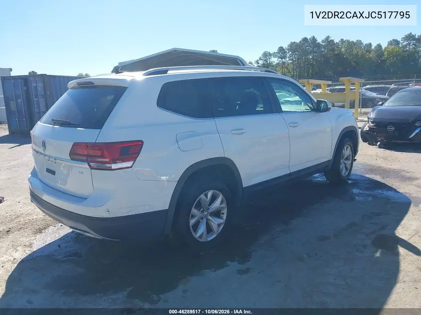 2018 VOLKSWAGEN ATLAS VIN 1V2DR2CAXJC517795 — фото 4