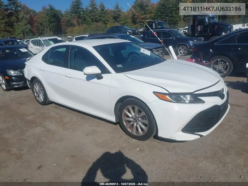 TOYOTA CAMRY 2018, VIN 4T1B11HK7JU633196