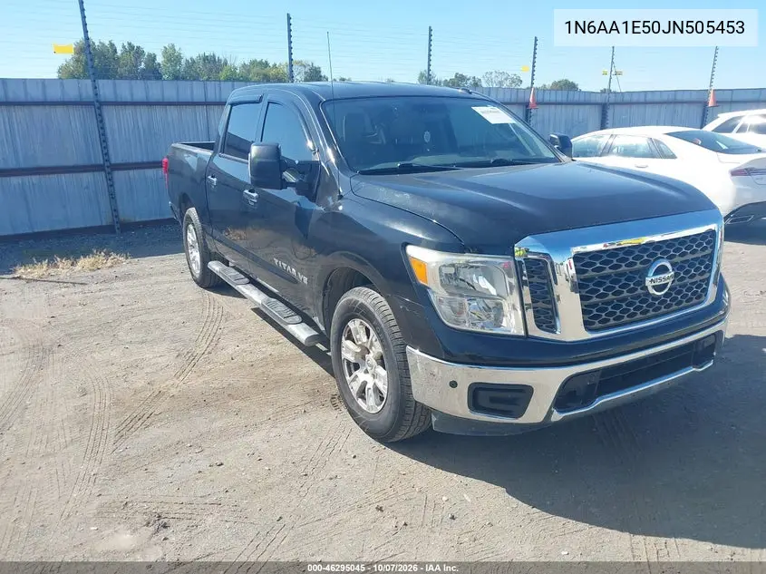NISSAN TITAN 2018, VIN 1N6AA1E50JN505453