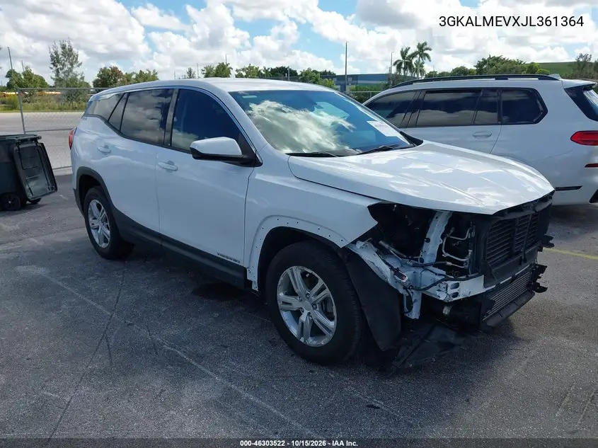 GMC TERRAIN 2018, VIN 3GKALMEVXJL361364