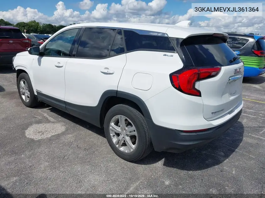 2018 GMC TERRAIN VIN 3GKALMEVXJL361364 — фото 3