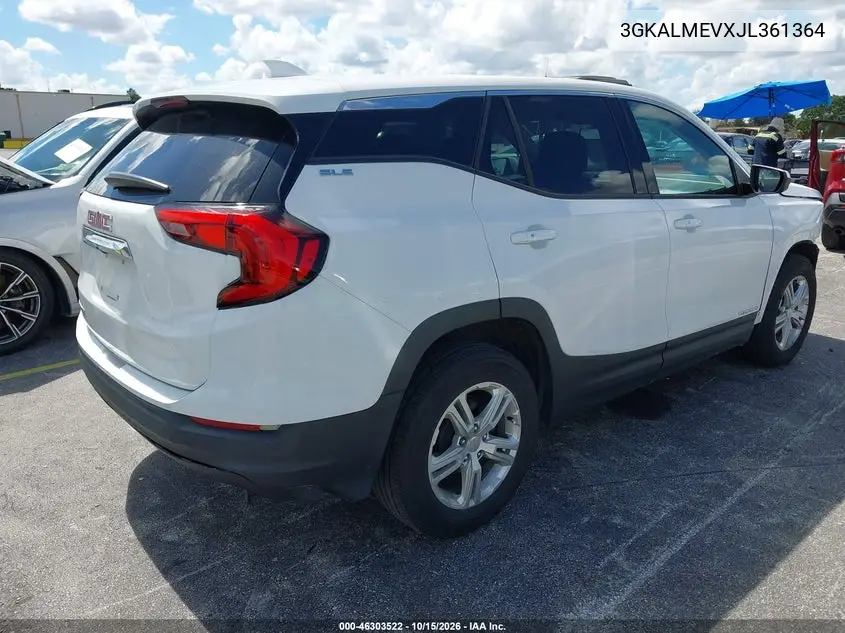 2018 GMC TERRAIN VIN 3GKALMEVXJL361364 — фото 4