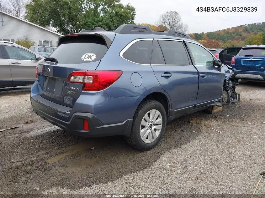2018 SUBARU OUTBACK VIN 4S4BSAFC6J3329839 — фото 4