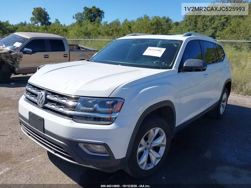 2018 VOLKSWAGEN ATLAS VIN 1V2MR2CAXJC525993 — фото 2