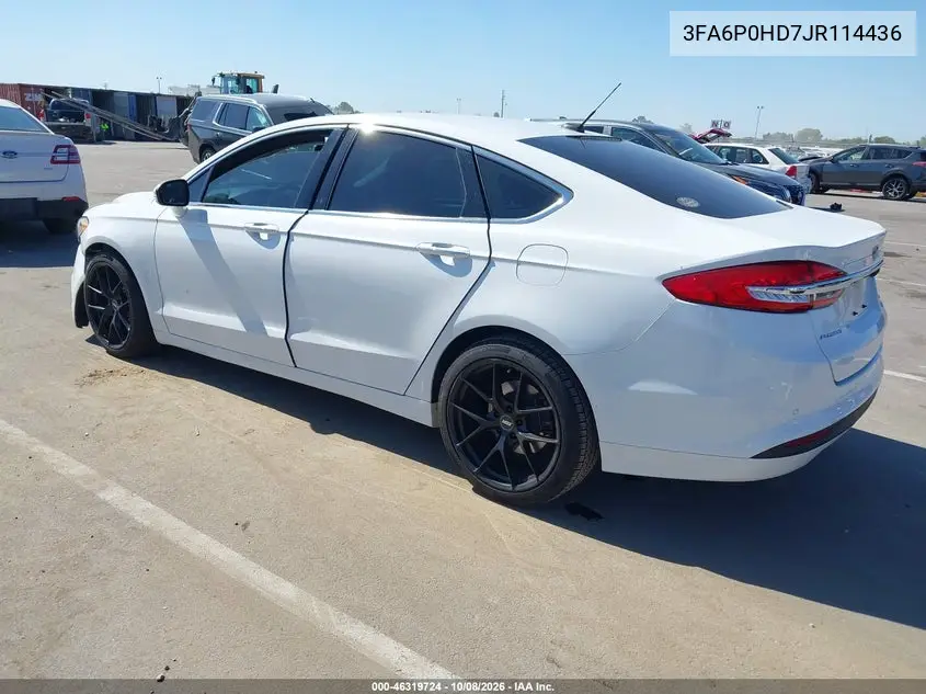 2018 FORD FUSION VIN 3FA6P0HD7JR114436 — фото 3