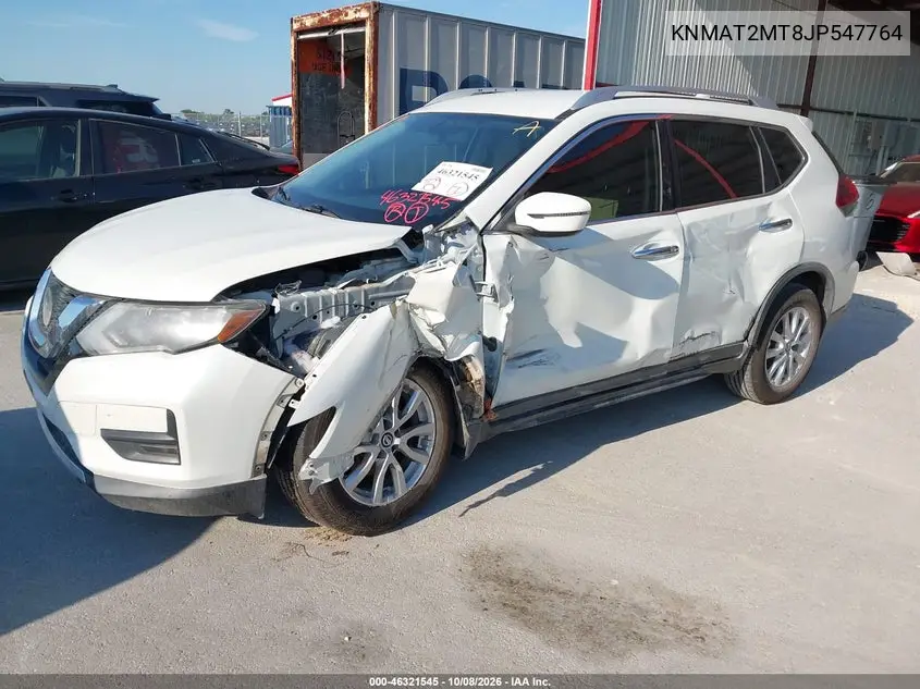 2018 NISSAN ROGUE VIN KNMAT2MT8JP547764 — фото 2