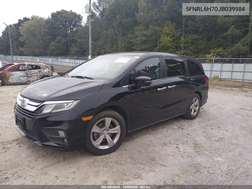 2018 HONDA ODYSSEY VIN 5FNRL6H70JB039984 — фото 2