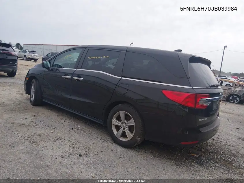 2018 HONDA ODYSSEY VIN 5FNRL6H70JB039984 — фото 3