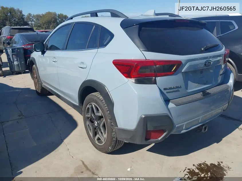2018 SUBARU XV VIN JF2GTAJC7JH260565 — фото 3