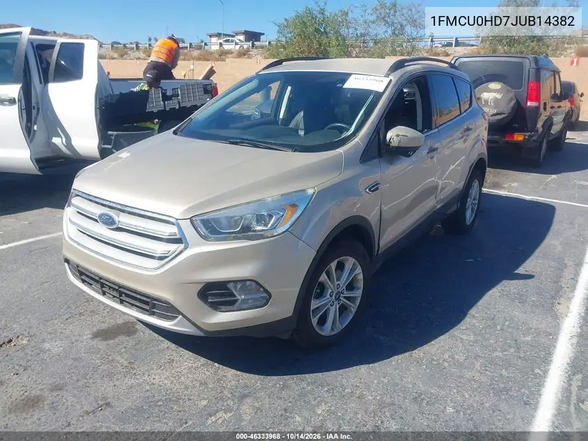 2018 FORD ESCAPE VIN 1FMCU0HD7JUB14382 — фото 2