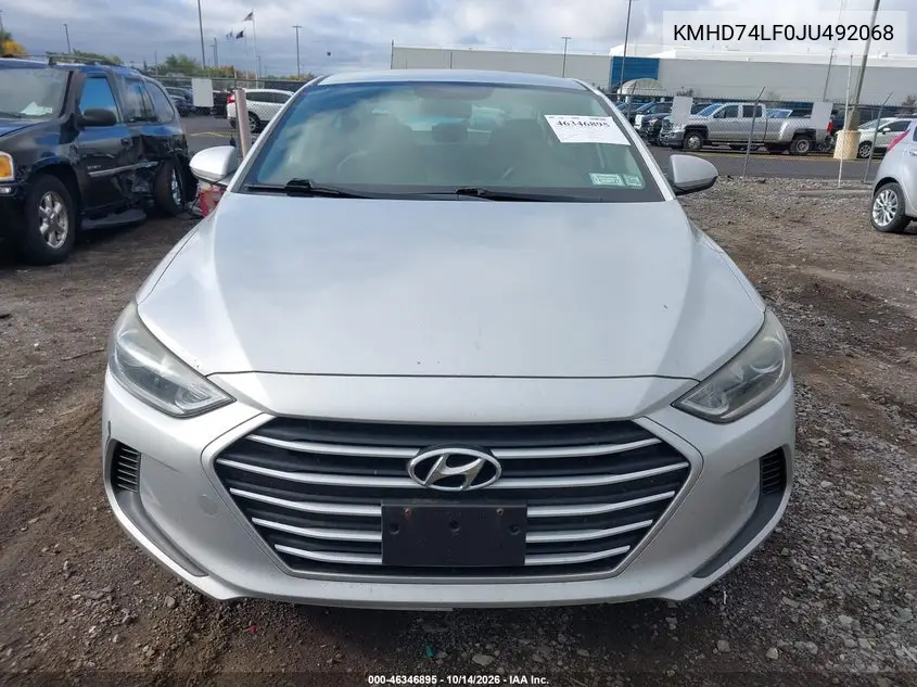2018 HYUNDAI ELANTRA VIN KMHD74LF0JU492068 — фото 13