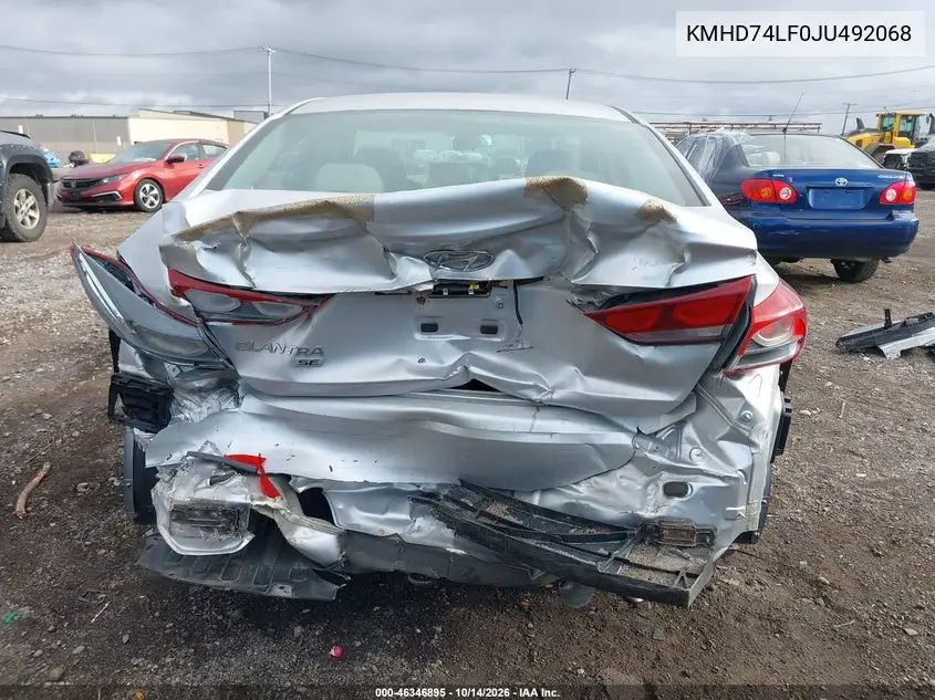 2018 HYUNDAI ELANTRA VIN KMHD74LF0JU492068 — фото 17