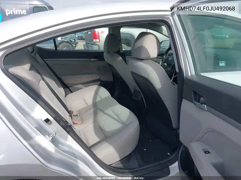 2018 HYUNDAI ELANTRA VIN KMHD74LF0JU492068 — фото 8