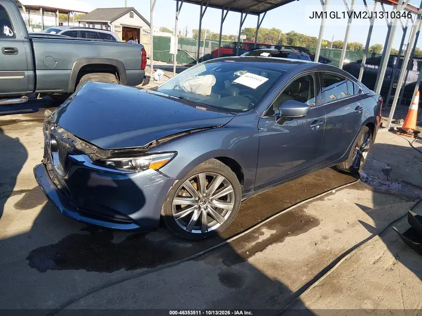 2018 MAZDA 6 VIN JM1GL1VM2J1310346 — фото 2