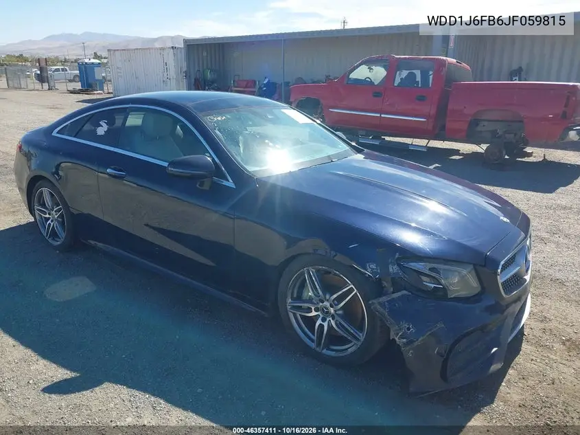 MERCEDES E-KLASSE 2018, VIN WDD1J6FB6JF059815