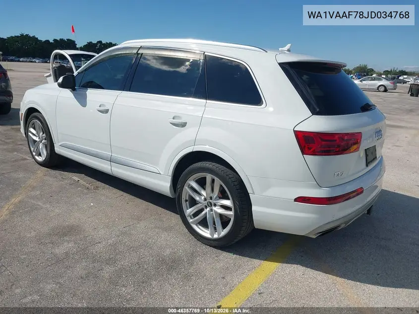 2018 AUDI Q7 VIN WA1VAAF78JD034768 — фото 3