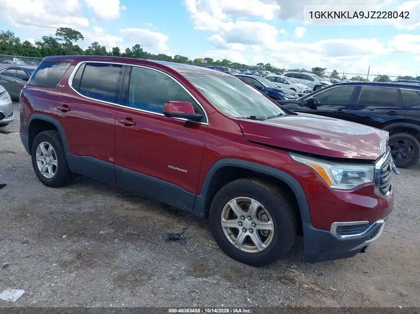 GMC ACADIA 2018, VIN 1GKKNKLA9JZ228042