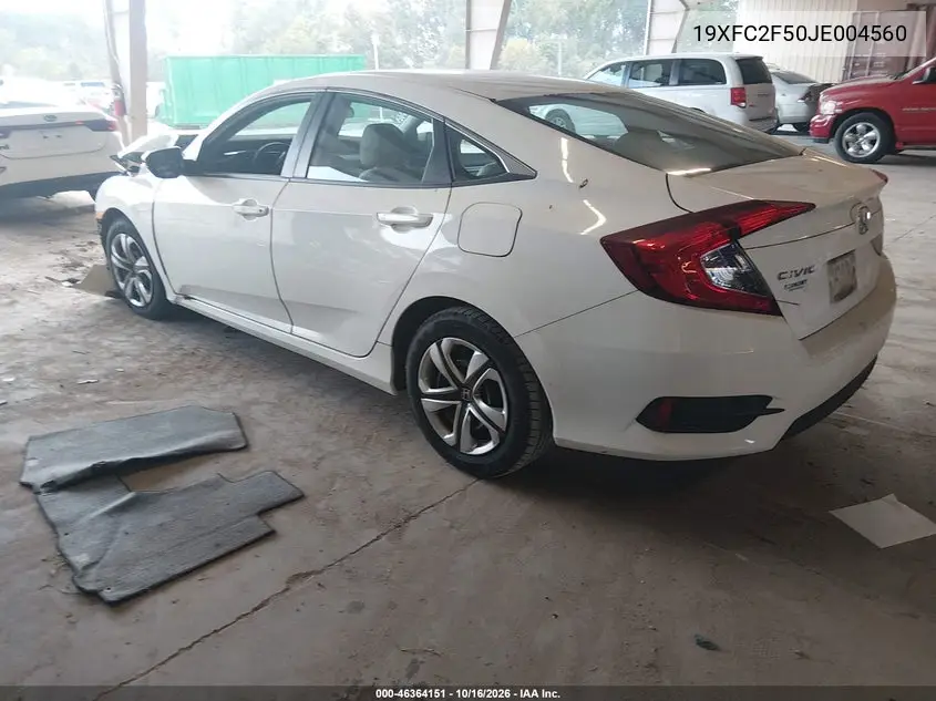 2018 HONDA CIVIC VIN 19XFC2F50JE004560 — фото 3