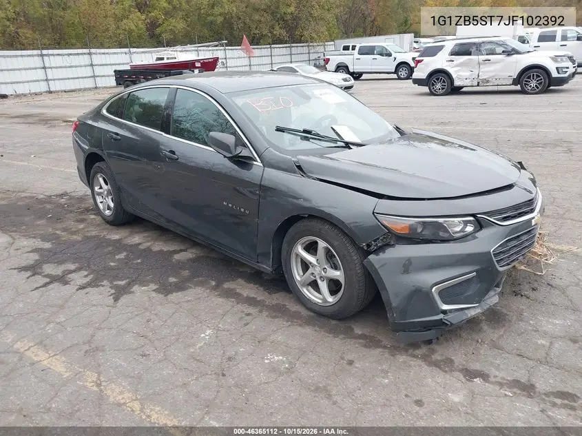 CHEVROLET MALIBU 2018, VIN 1G1ZB5ST7JF102392