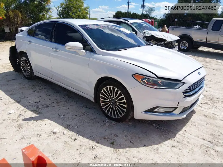 FORD FUSION 2018, VIN 3FA6P0D99JR247460
