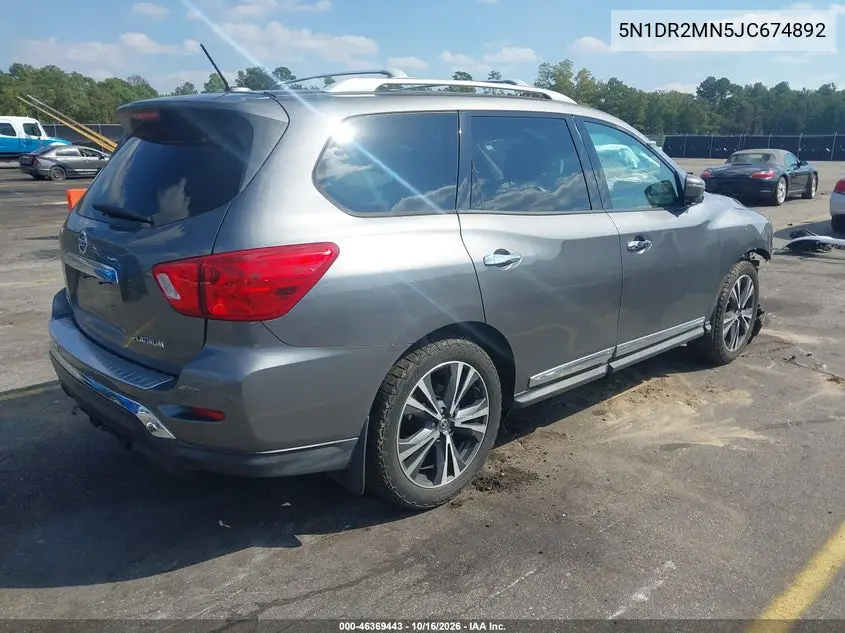 2018 NISSAN PATHFINDER VIN 5N1DR2MN5JC674892 — фото 4