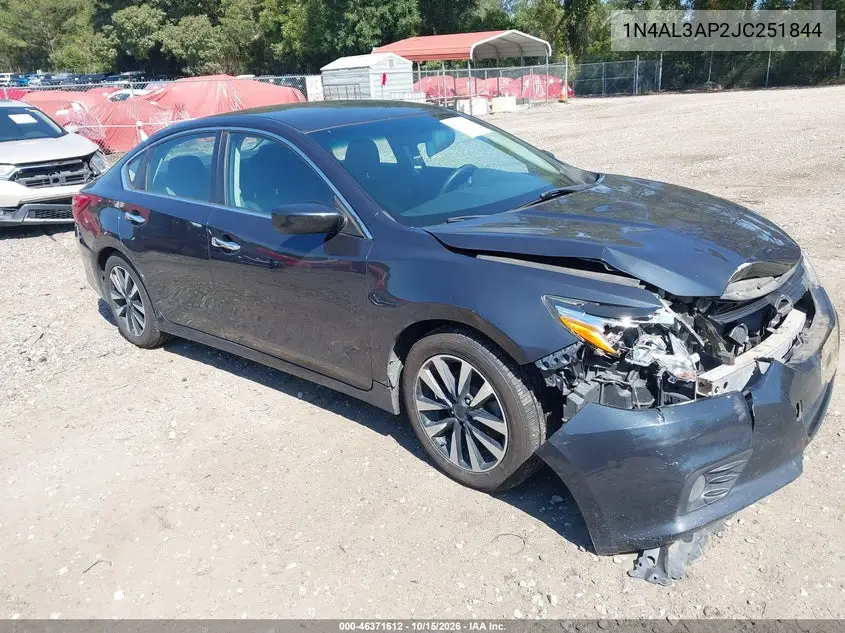 NISSAN ALTIMA 2018, VIN 1N4AL3AP2JC251844