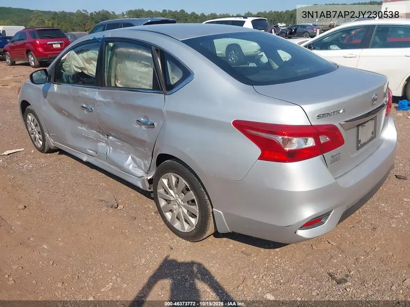 2018 NISSAN SENTRA VIN 3N1AB7AP2JY230538 — фото 3