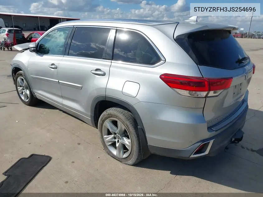 2018 TOYOTA HIGHLANDER VIN 5TDYZRFH3JS254696 — фото 3