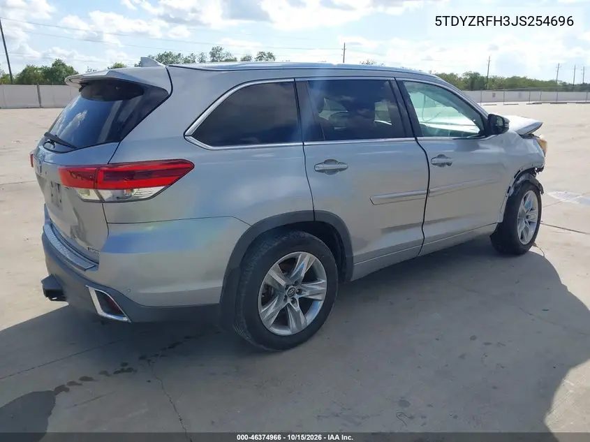 2018 TOYOTA HIGHLANDER VIN 5TDYZRFH3JS254696 — фото 4