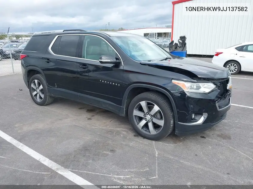 CHEVROLET TRAVERSE 2018, VIN 1GNERHKW9JJ137582